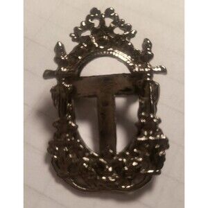 Vintage Papel Freelance Art Nouveau Miniature Picture Frame Pin EUC